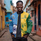 Custom India And South Africa Cricket Bomber Jacket 2024 Together Dynamic Version