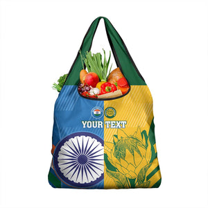 Custom India And South Africa Cricket Grocery Bag 2024 Together Dynamic Version