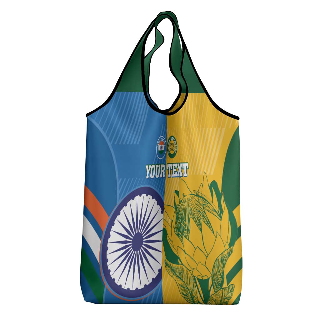 Custom India And South Africa Cricket Grocery Bag 2024 Together Dynamic Version
