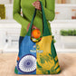 Custom India And South Africa Cricket Grocery Bag 2024 Together Dynamic Version