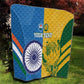 Custom India And South Africa Cricket Quilt 2024 Together Dynamic Version