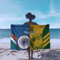 Custom India And South Africa Cricket Sarong 2024 Together Dynamic Version