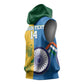 Custom India And South Africa Cricket Sleeveless Hoodie 2024 Together Dynamic Version - African Pride