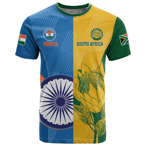 Custom India And South Africa Cricket T shirt 2024 Together Dynamic Version