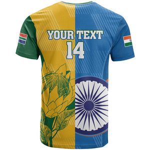 Custom India And South Africa Cricket T shirt 2024 Together Dynamic Version