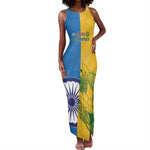 Custom India And South Africa Cricket Tank Maxi Dress 2024 Together Dynamic Version