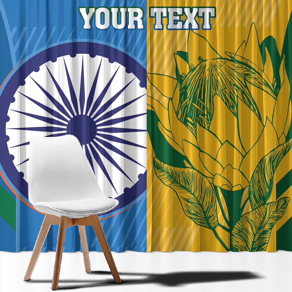 Custom India And South Africa Cricket Window Curtain 2024 Together Dynamic Version