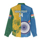 Custom India And South Africa Cricket Women Casual Shirt 2024 Together Dynamic Version LT14
