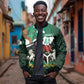 Nigeria Independence Day Bomber Jacket Happy 64 Years Of Anniversary African Pattern