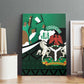 Nigeria Independence Day Canvas Wall Art Happy 64 Years Of Anniversary African Pattern