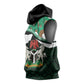 Nigeria Independence Day Sleeveless Hoodie Happy 64 Years Of Anniversary African Pattern - African Pride
