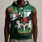 Nigeria Independence Day Sleeveless Hoodie Happy 64 Years Of Anniversary African Pattern - African Pride