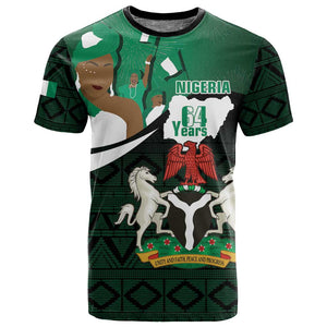 Nigeria Independence Day T shirt Happy 64 Years Of Anniversary African Pattern