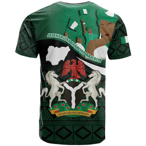 Nigeria Independence Day T shirt Happy 64 Years Of Anniversary African Pattern