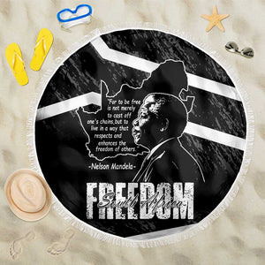 South Africa Freedom Day Beach Blanket Nelson Mandela With Map