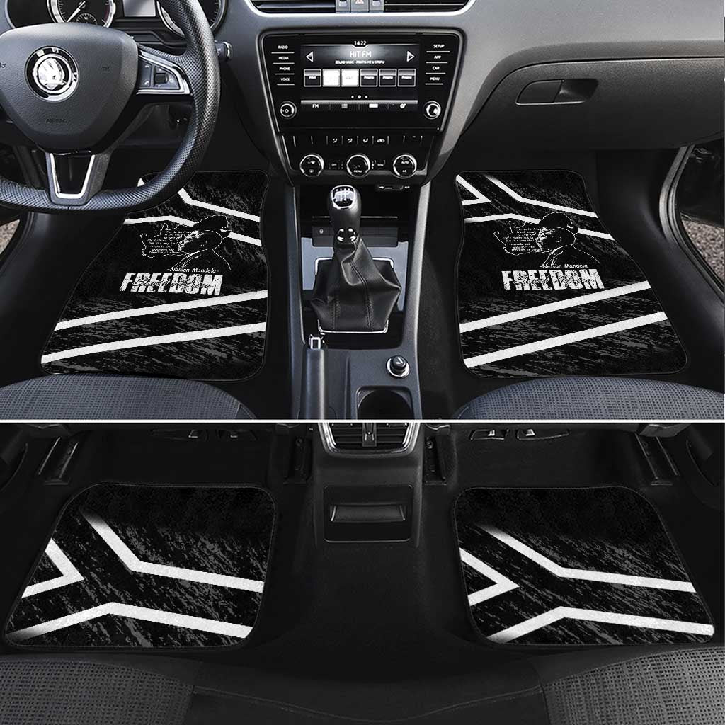 South Africa Freedom Day Car Mats Nelson Mandela With Map