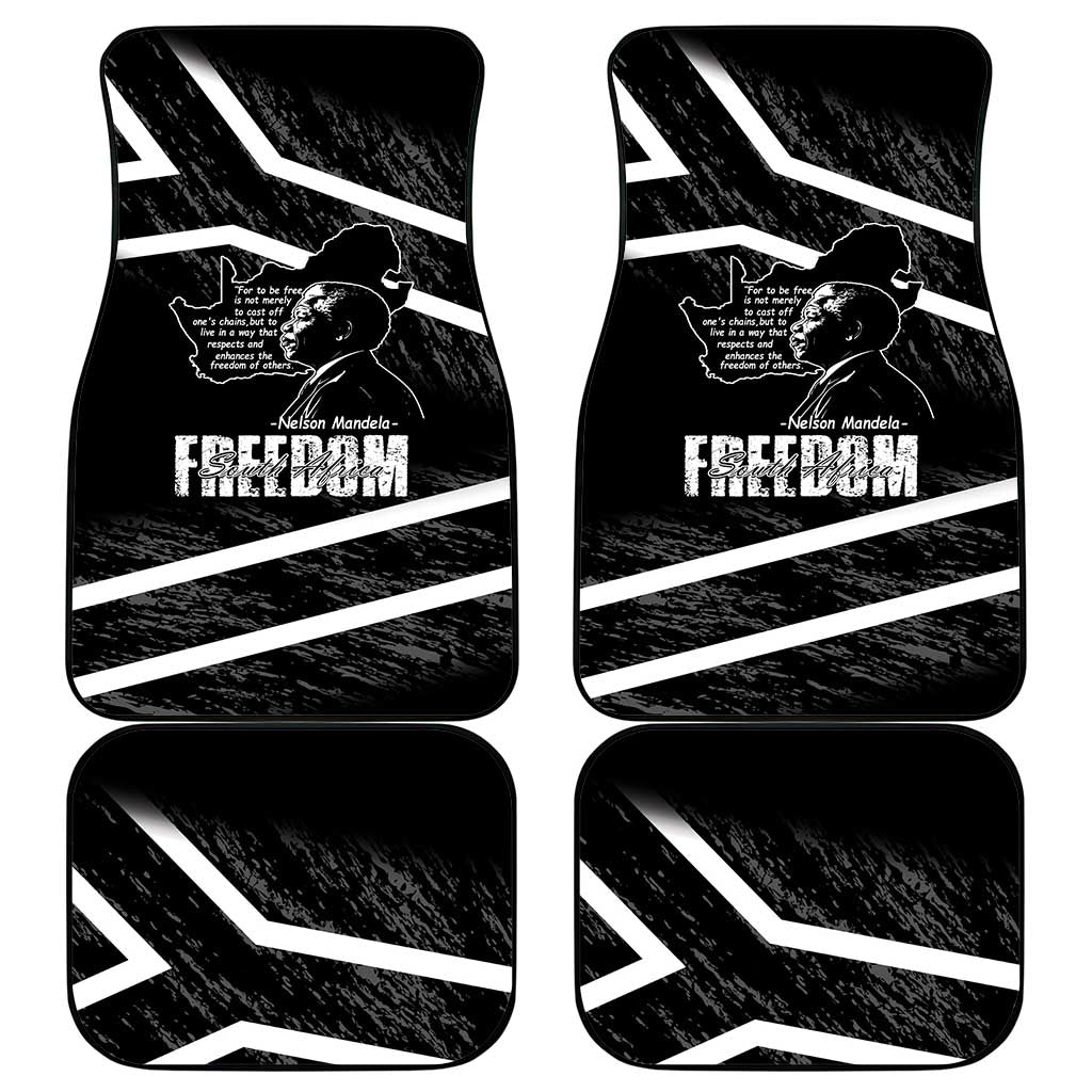 South Africa Freedom Day Car Mats Nelson Mandela With Map