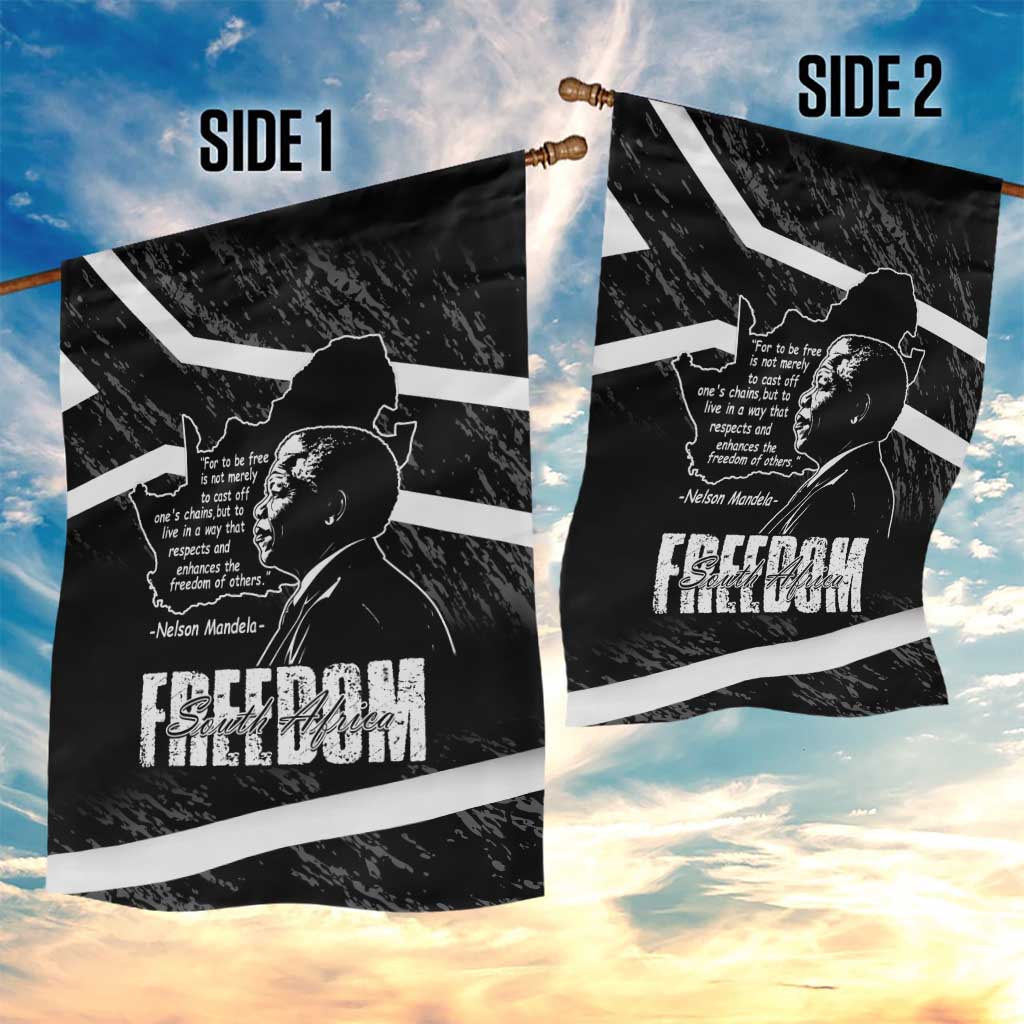South Africa Freedom Day Garden Flag Nelson Mandela With Map