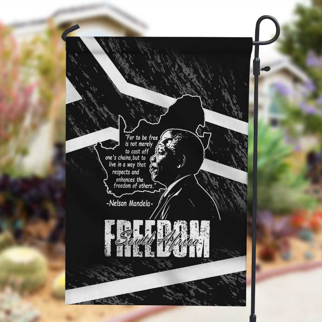 South Africa Freedom Day Garden Flag Nelson Mandela With Map
