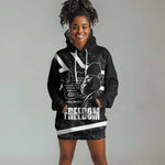 South Africa Freedom Day Hoodie Dress Nelson Mandela With Map