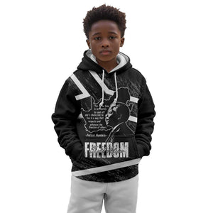South Africa Freedom Day Kid Hoodie Nelson Mandela With Map