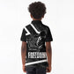 South Africa Freedom Day Kid Polo Shirt Nelson Mandela With Map