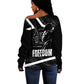 South Africa Freedom Day Off Shoulder Sweater Nelson Mandela With Map