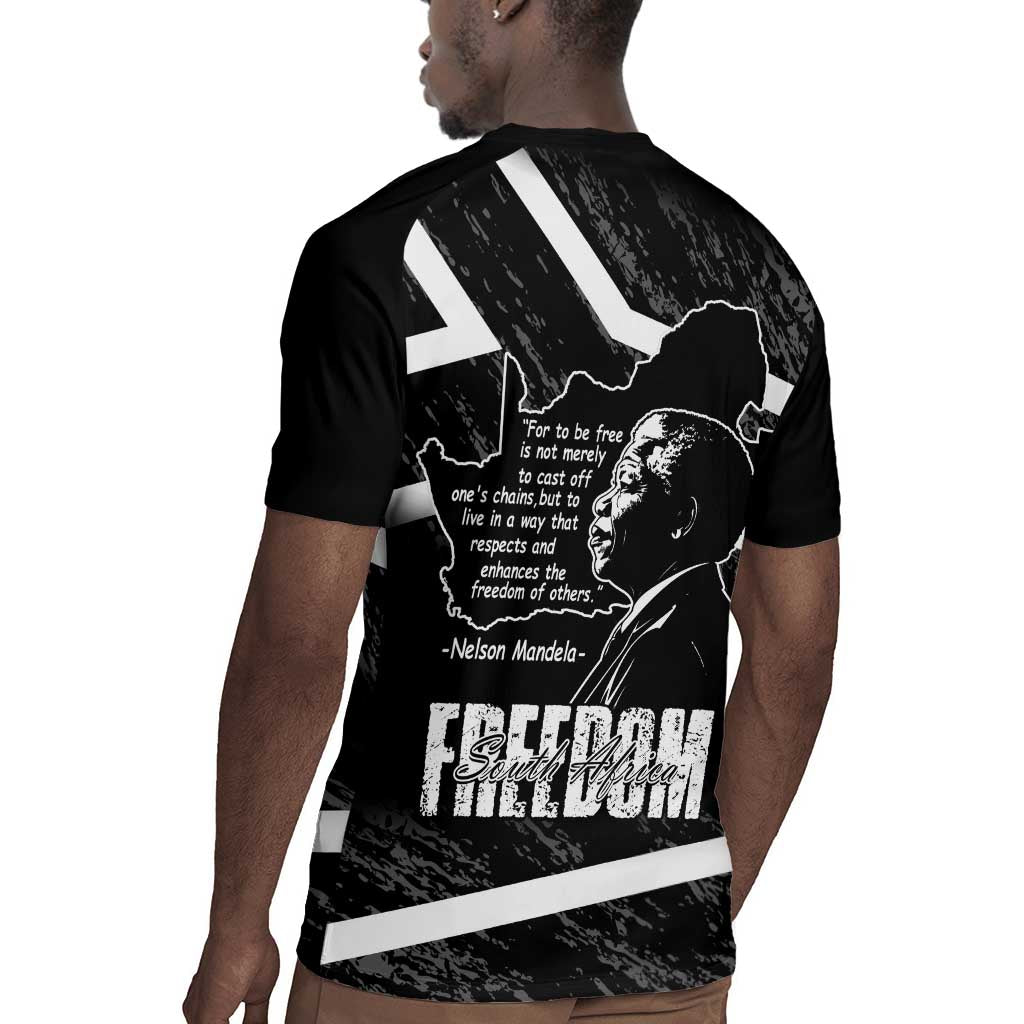 South Africa Freedom Day Rugby Jersey Nelson Mandela With Map