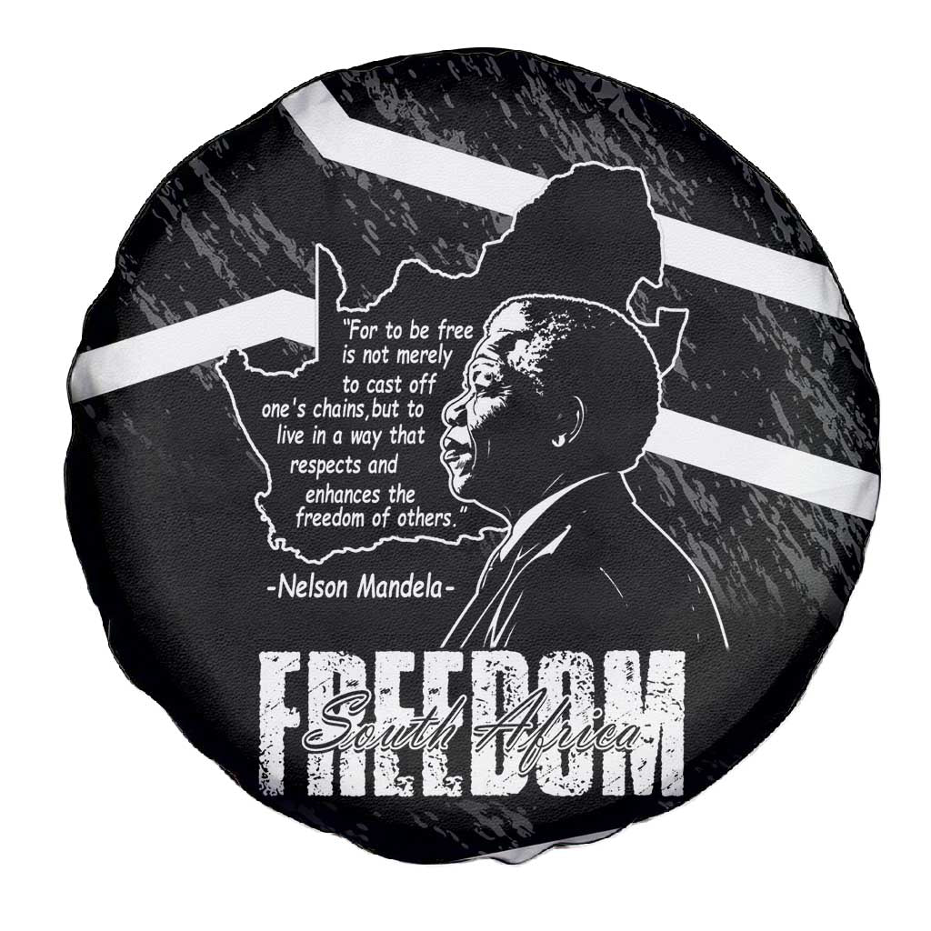 South Africa Freedom Day Spare Tire Cover Nelson Mandela With Map