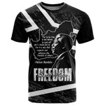 South Africa Freedom Day T shirt Nelson Mandela With Map