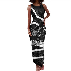 South Africa Freedom Day Tank Maxi Dress Nelson Mandela With Map