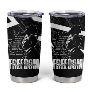 South Africa Freedom Day Tumbler Cup Nelson Mandela With Map