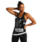 South Africa Freedom Day Women Racerback Tank Nelson Mandela With Map
