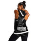 South Africa Freedom Day Women Racerback Tank Nelson Mandela With Map