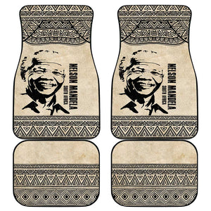 South Africa Nelson Mandela - Father Of Nation Car Mats Vintage African Pattern