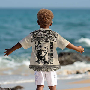 South Africa Nelson Mandela - Father Of Nation Kid Hawaiian Shirt Vintage African Pattern