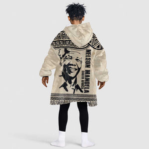 South Africa Nelson Mandela - Father Of Nation Kid Wearable Blanket Hoodie Vintage African Pattern