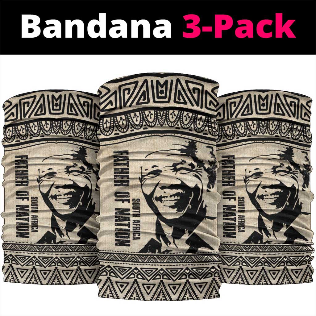 South Africa Nelson Mandela - Father Of Nation Neck Gaiter Vintage African Pattern LT14