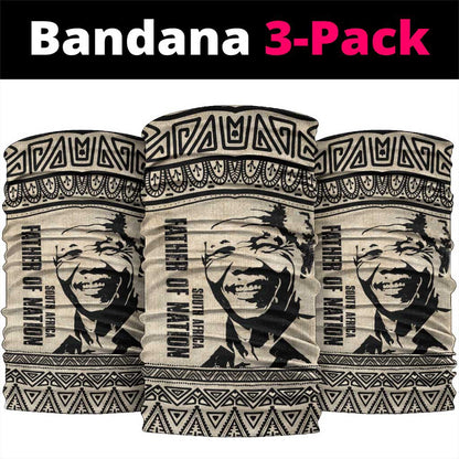 South Africa Nelson Mandela - Father Of Nation Neck Gaiter Vintage African Pattern LT14