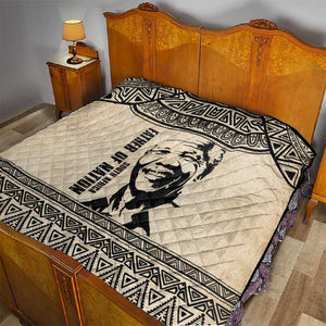 South Africa Nelson Mandela - Father Of Nation Quilt Vintage African Pattern