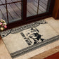 South Africa Nelson Mandela - Father Of Nation Rubber Doormat Vintage African Pattern