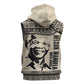 South Africa Nelson Mandela - Father Of Nation Sleeveless Hoodie Vintage African Pattern - African Pride