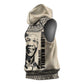 South Africa Nelson Mandela - Father Of Nation Sleeveless Hoodie Vintage African Pattern - African Pride