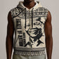 South Africa Nelson Mandela - Father Of Nation Sleeveless Zip Hoodie Vintage African Pattern - African Pride
