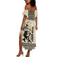 South Africa Nelson Mandela - Father Of Nation Summer Maxi Dress Vintage African Pattern