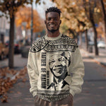 South Africa Nelson Mandela - Father Of Nation Sweatshirt Vintage African Pattern