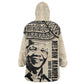 South Africa Nelson Mandela - Father Of Nation Wearable Blanket Hoodie Vintage African Pattern