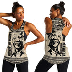 South Africa Nelson Mandela - Father Of Nation Women Racerback Tank Vintage African Pattern