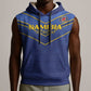 Custom Namibia Cricket Sleeveless Hoodie 2024 Go Eagles African Pattern - African Pride