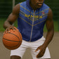 Custom Namibia Cricket Sleeveless Zip Hoodie 2024 Go Eagles African Pattern - African Pride